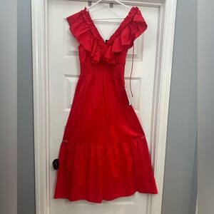 Elegant Red Women's Dress